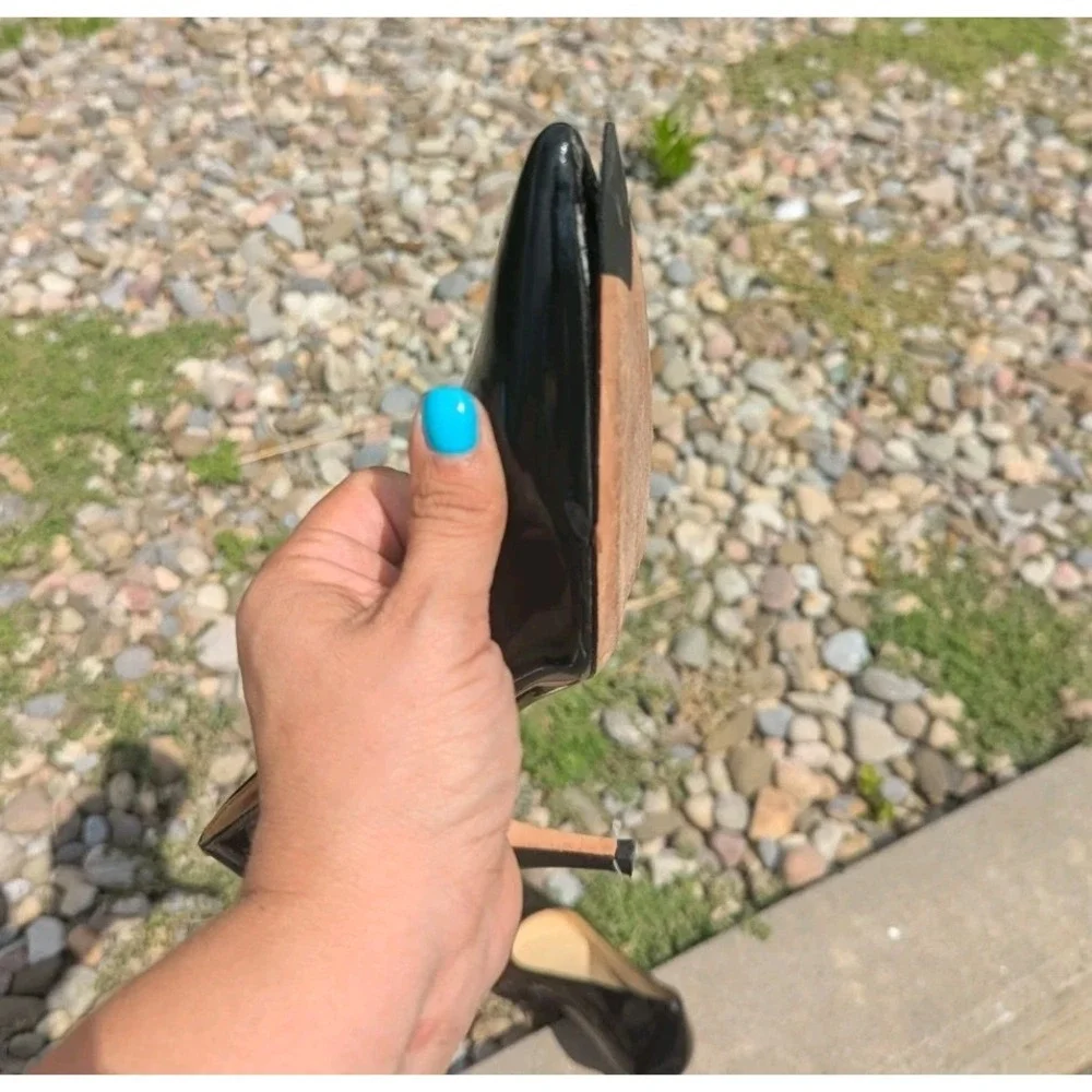Quiet Luxury Black Patent Pointed Toe Pumps Cole Haan 11B Repair As Is